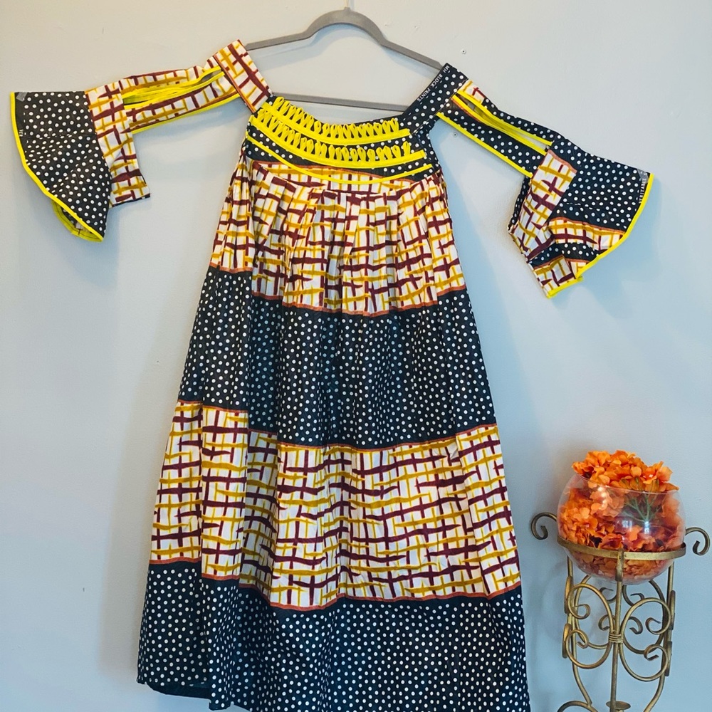 Nice summer dress, African fabric size SML